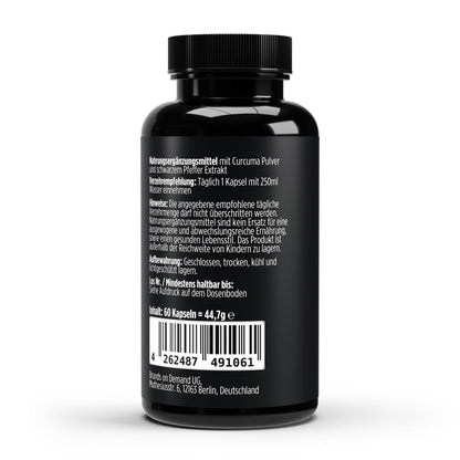 Turmeric + Piperine - 60 Capsules